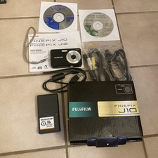 Fujifilm FinePix J10 Silver Compact Digital Camera Bundle Tested Working