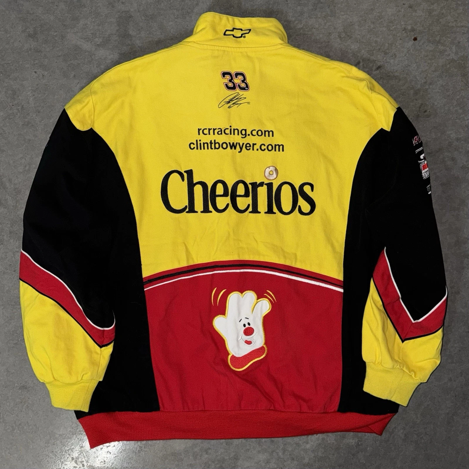 Vintage NASCAR Chase Authentics Clint Bowyer #33 Cheerios Racing Jacket 3XL - product detail image 3