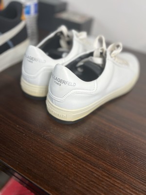Karl Lagerfeld Paris Sneakers US 9.5 M White Leather  display picture 2