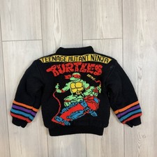 Vintage 1990s 90s RARE Mickey's Clan Teenage Mutant Ninja Turtles Jacket TMNT