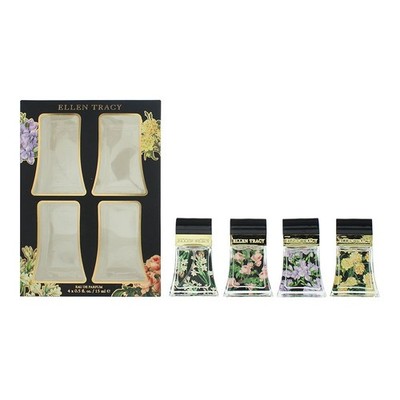 Ellen Tracy Classic Florals Black Coffret 4-teiliges Geschenkset EDP 4 x 15 ml für Frauen