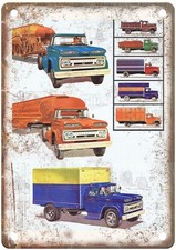1961 Chevrolet C80 Series Vintage Automobile Ad Retro Look Metal Sign Am7728