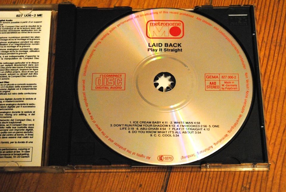Stahl & Guldberg - Laid Back - Play It Straight - W.Germany Polygram Metronome - Bild 2 von 2