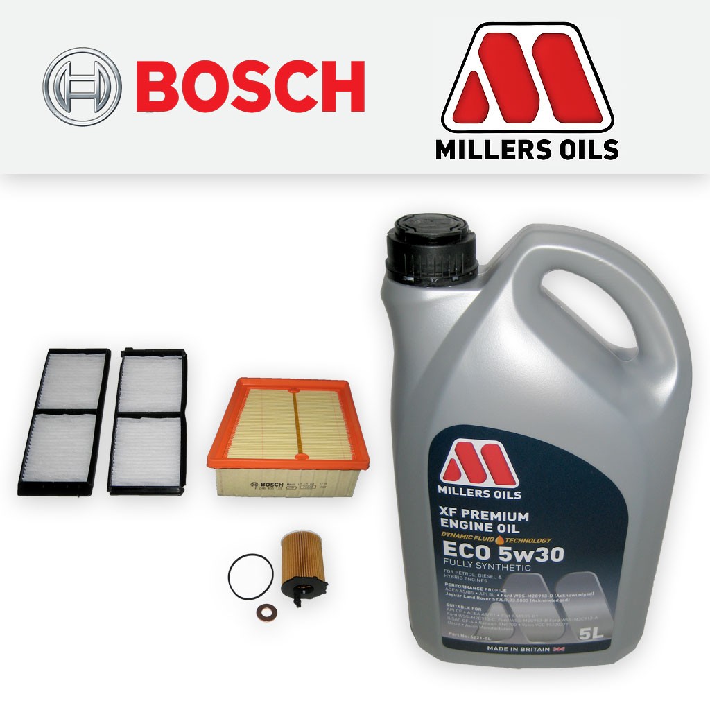 SERVICE KIT for MAZDA 2 1.6 MZ-CD DIESEL OIL AIR CABIN FILTER +ECO OIL 2008-2014