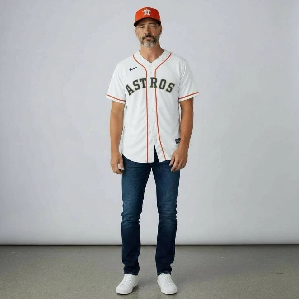 Camiseta Lance McCullers Astro Nike XXL Mercancía Oficial MLB. Borde blanco/naranja Foto 2 de 4
