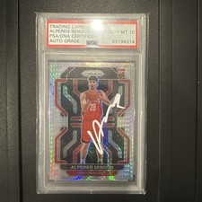 Alperen Sengun prizm Rookie Auto PSA 10