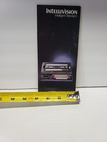 Rare 1980 Mattel Intellivision & Keyboard Retail Color Brochure Pamphlet Catalog