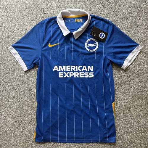 Men’s Brighton And Hove Albion 2020/2021 Home Shirt Adam Lallana #14 Size Small