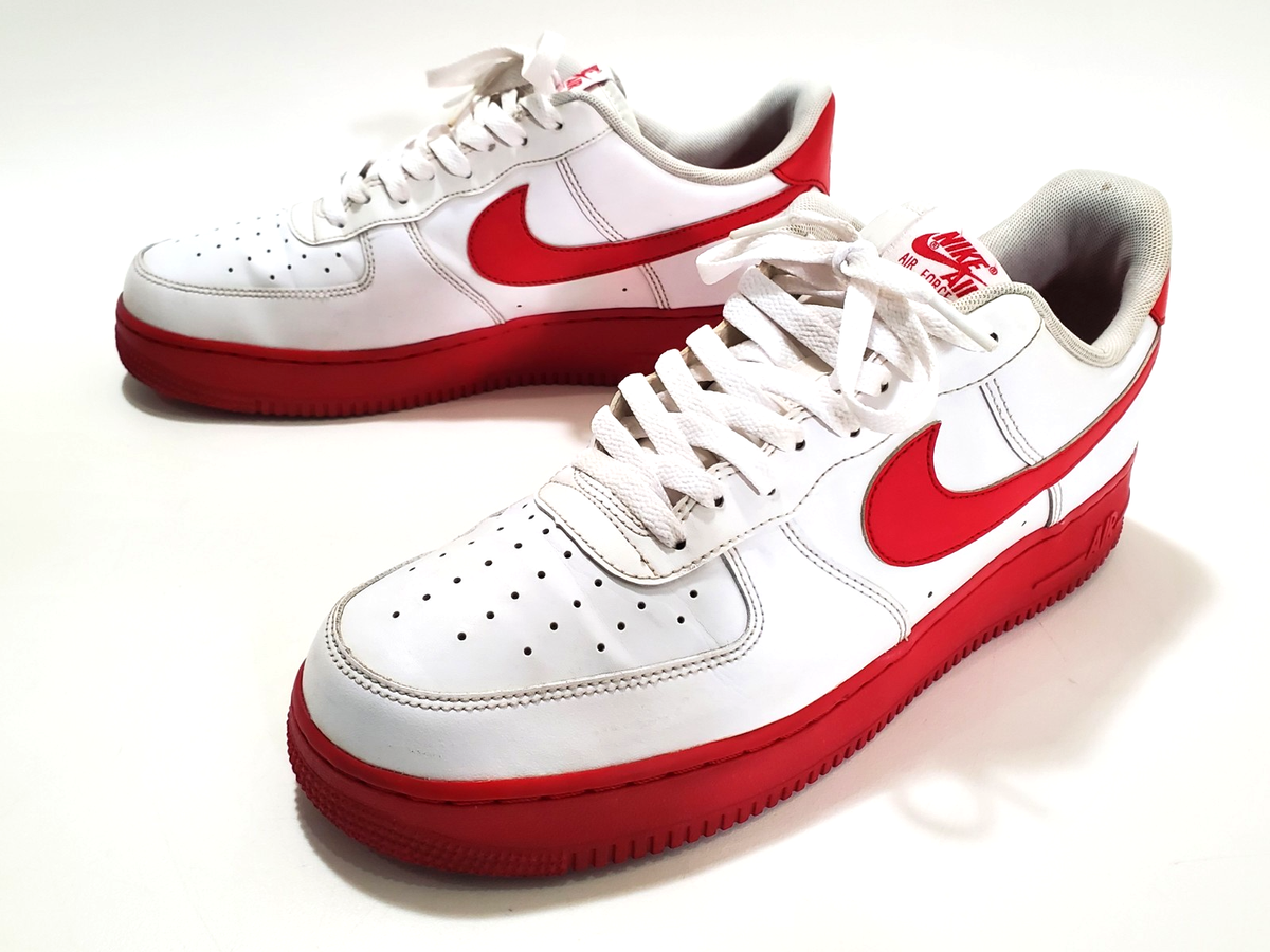 Nike Air Force 1 Retro Low White University Red Midsole CK7663-102