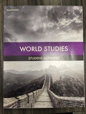 BJU Press World Studies 4th Edition Student Activities Book – Grade 7 Like New