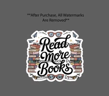 Read More Books Sticker Waterproof Decal Reader Reading Novel Romance Gift NEW