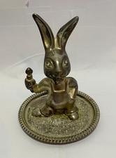 Vintage Seba Silver Plated Rabbit Trinket Dish / Ring Holder - 1960 - 1970