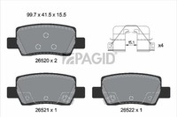 Pagid Bremsbelagsatz Scheibenbremse T4234N FüR Hyundai Kona SX2 Elantra 7 CN7