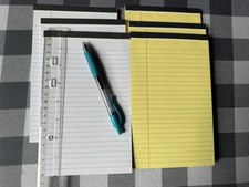 5x8 Legal Notepad 6 PCS Narrow Ruled Writing Pads Perforated 30 Sheets Study New