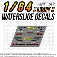 164 Scale Ferrari Sf90 Head Tail Light Waterslide Decals Custom For Hot Wheel