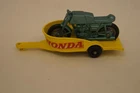 MATCHBOX LESNEY #38 Honda Motorcycle Trailer Yellow 1960s ENGLAND
