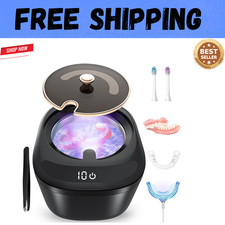 Ultrasonic Retainer Cleaner Machine - 45Khz LED Light Ultrasonic Cleaner for De
