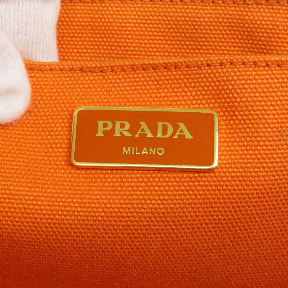 PRADA Canapa Handbag Canvas Ladies Used from japan thumbnail 6