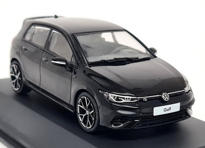 Solido 1/43 Volkswagen Golf MK8 R Deep Black Pearl VW Diecast Model Car 