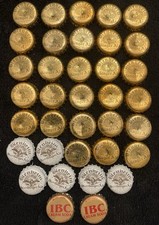 36 pc vintage bottle caps lot Blenheim Ginger Ale & IBC Cream Soda