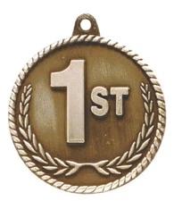 1st Place First Place Medal Award Trophy With Free Lanyard HR801 Team Sports