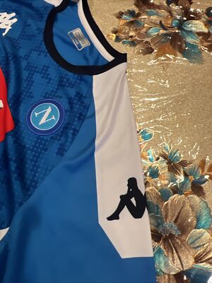 Pre-Owned Official Kappa SSC Napoli FABIAN 19/20 Home Jersey Men's