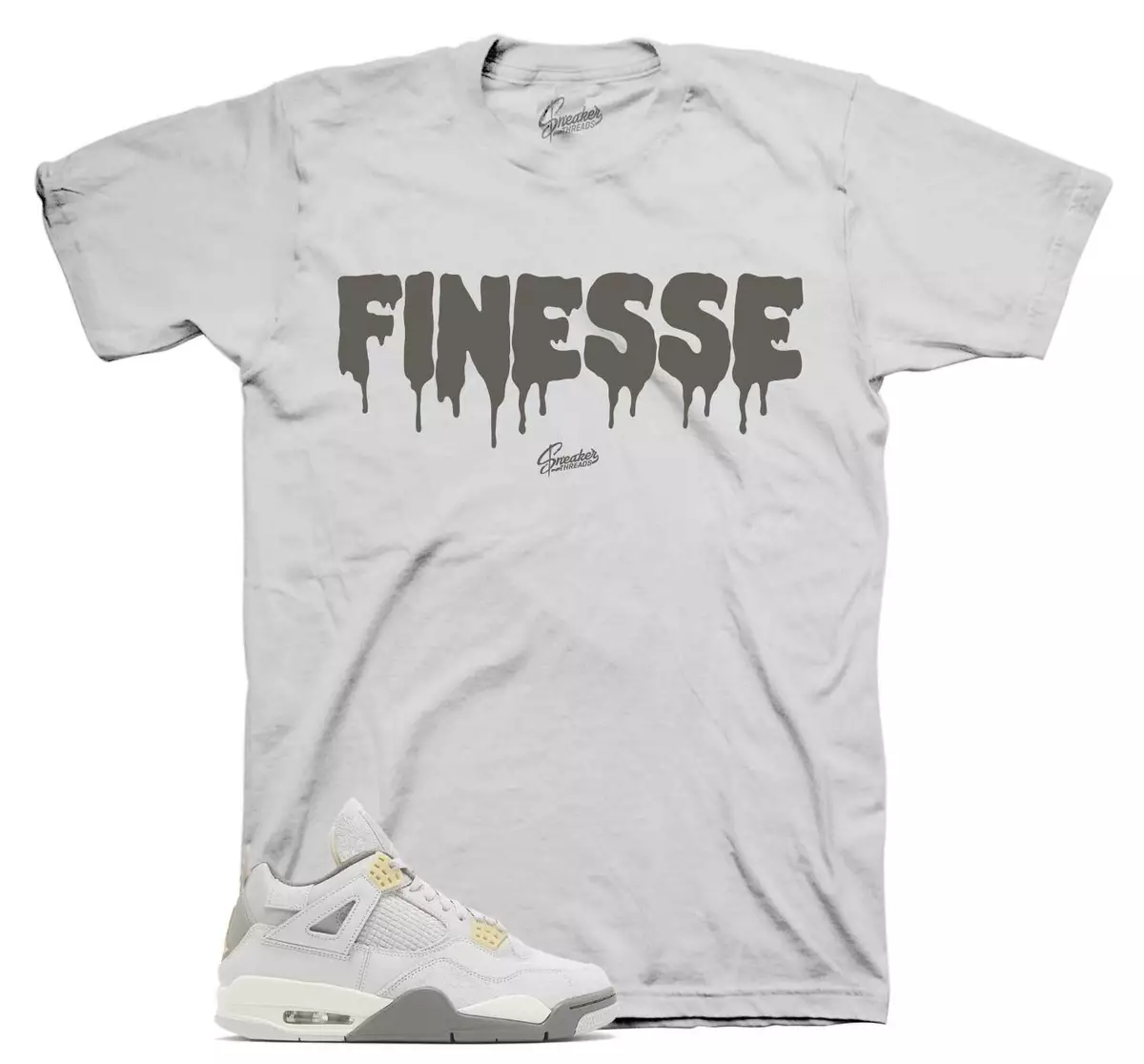 Grey jordan 4 shirt sale