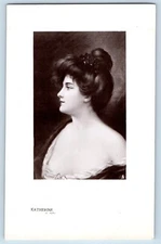 Katherine Postcard Victorian Pretty Woman Real Photograph Asti's Head Tuck 5323