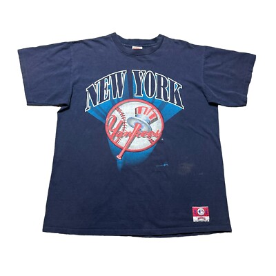 Vintage New York Yankees MLB Nutmeg 90s T-shirt Adult Size XL Made