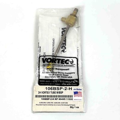 VORTEC Tube 106BSP-2-H Air Management, Druckluft-Wirbelrohr, unused/OVP