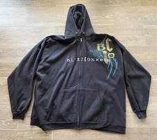 BLIZZARD ENTERTAINMENT BlizzCon 2010 Hoodie Jacket Employee Exclusive BLACK 4XL
