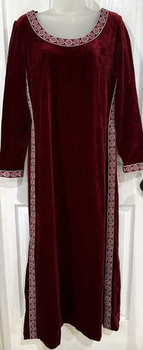 Vtg 70s R&K Velvet Hostess Maxi Dress Rennaissance Women's S M Medieval RenFaire - Picture 16 of 16