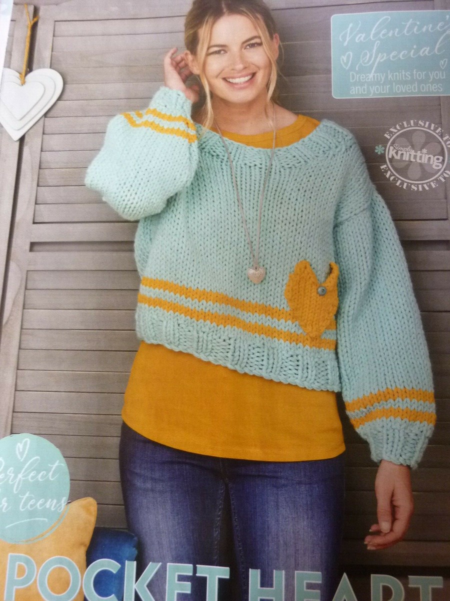 Knitting Pattern Lady's Sweater In Paintbox Wool Mix Chunky