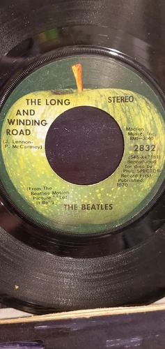 BEATLES 7" 45 RPM  "Let it Be" & "The Long and Winding Road" & "For You Blue" VG