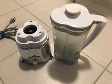 Rare Vintage 1960s Iona Kitchen Deluxe Chrome Blender White Steel 4-Cup B-1