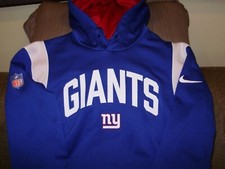 NFL NY New York Giants Nike Therma Sideline Pullover Hoodie Jacket Men's Medium
