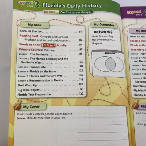 Florida Social Studies Grade 4 Paperback Workbook McGraw Hill Homeschooling NEW - Picture 11 of 24
