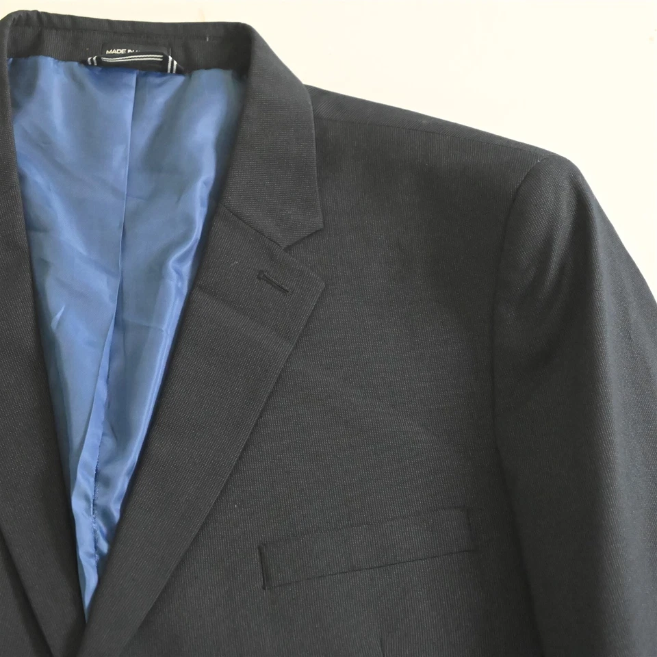 Chaqueta Pantalones Traje Nautica 50R 42x30 Azul Marino Rayas Elastizadas Para Hombre Foto 3 de 4