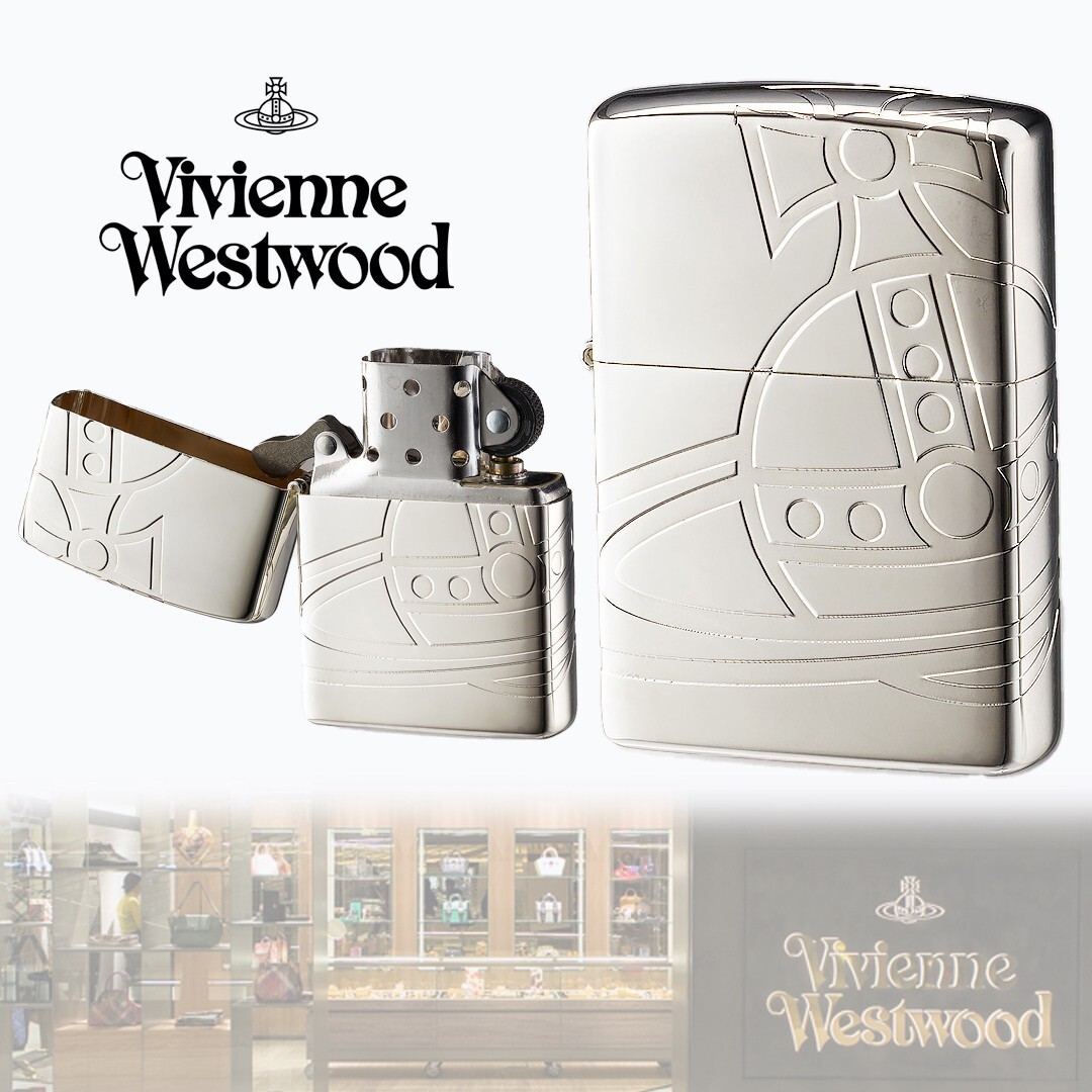 Zippo Vivienne Westwood Oil Lighter BIG ORB Silver New W/Box Zippo Vivienne Westwood Oil Lighter BIG ORB Silver New W/Box
