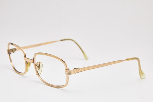 1980s vintage 12k gold eyeglasses METALFLEX eyeglasses small size oval frame - Picture 3 of 17