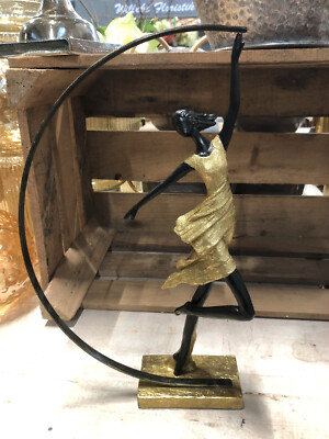 Ballett Tanzen Mädchen Skulptur Ballerina Statue Figur Tänzerin H35 cm