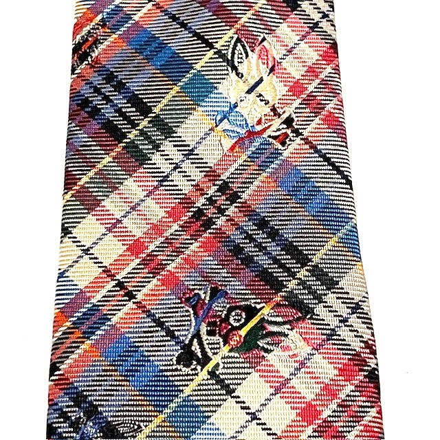 Corbata Psycho Bunny de Robert Godley a Cuadros Preppy Elegante Llamativa Foto 2 de 4