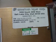 AMERICAN LASER CORP THERMA-WAVE X3