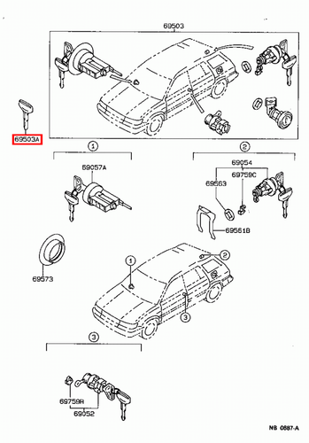 Genuine LandCruiser HZJ79 HZJ78 HZJ77 HZJ76 Levin AE92 Non Chip Blank Key - Picture 18 of 24
