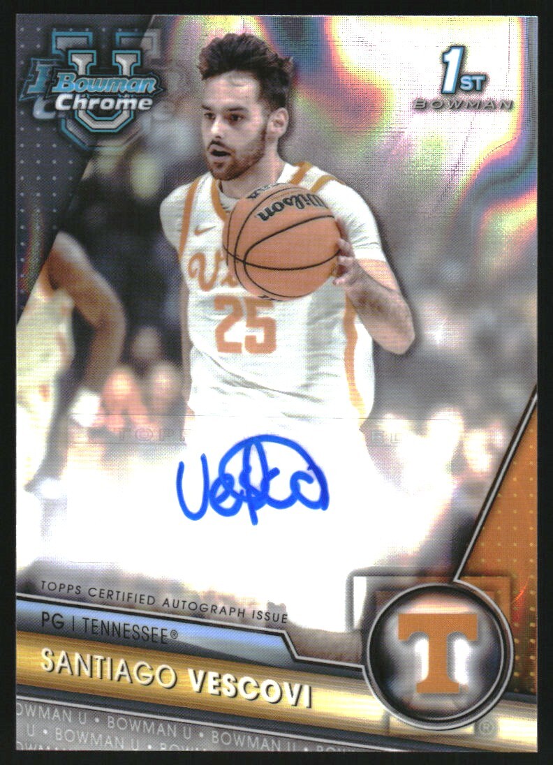 2023-24 Bowman Chrome U Prospect Autographs Lava #BCPASV Santiago Vescovi /199