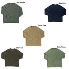 NWT Member's Mark French Terry Crew Slate Green Size Medium