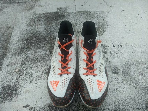 Justin Bour Miami Marlins Game Used PE Adidas Cleats MLB Angels Photo Matched - Picture 7 of 7