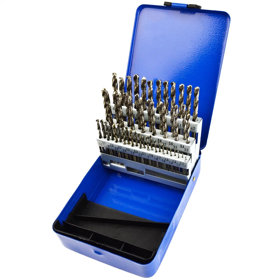 Engineers Fractional Drill Bit Set HSS 1-6mm in 0.1mm Increments 51pc TE738