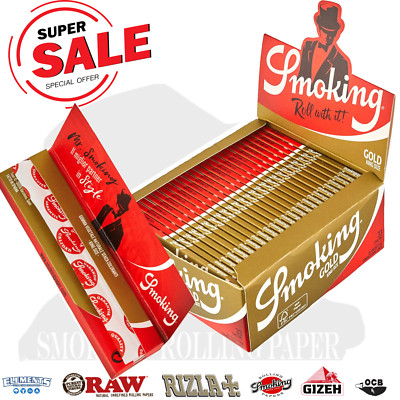 Cartine Smoking  Gold King Size Slim Da 50 Cartine Prodotto Originale