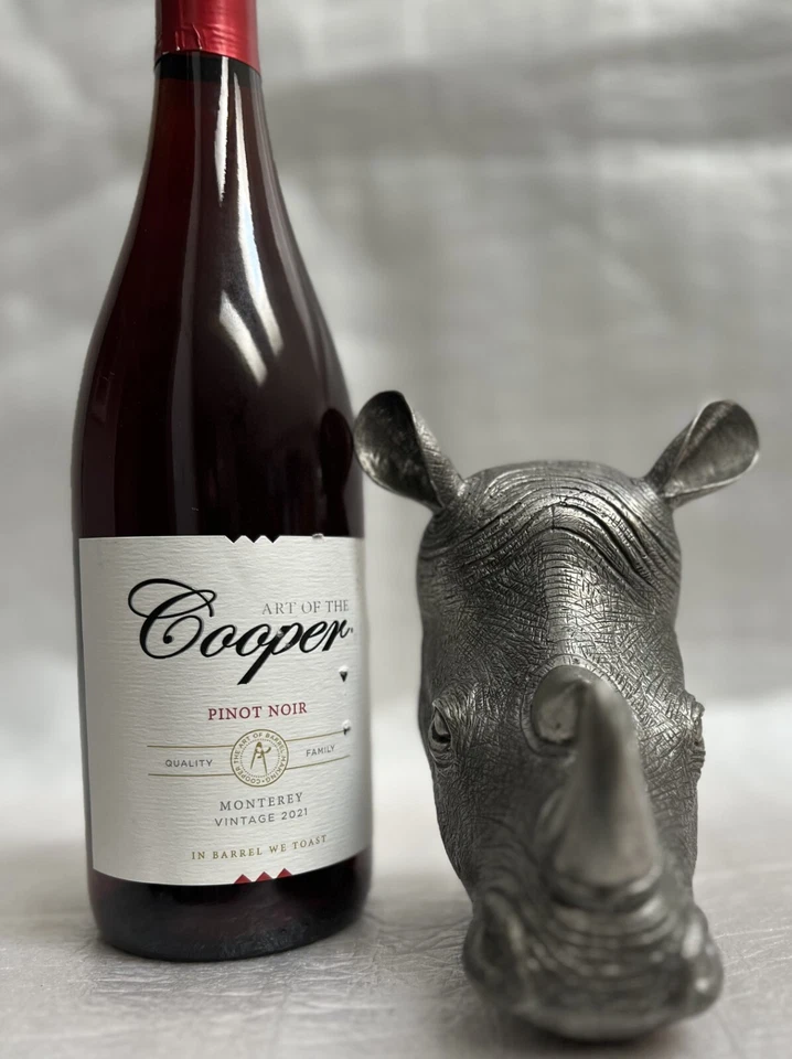 Rinoceronte de peltre vintage montaje en pared colgante rinoceronte Foto 2 de 4